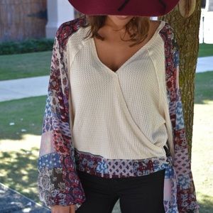 Boho glam top